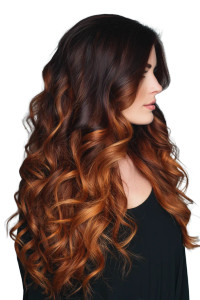 Copper Balayage Hair Vinyl Car Decal Sticker – Waterproof & UV-Resistant 8"