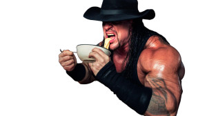 Undertaker Eating Pasta Vinyl Car Decal Sticker – Waterproof & UV-Resistant 8"