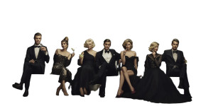 Elegant Night Gathering Vinyl Car Decal Sticker – Waterproof & UV-Resistant 8"