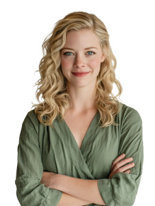 Blonde Woman Portrait V26 Vinyl Car Decal Sticker – Waterproof & UV-Resistant 8"