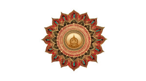 Golden Sun Deity Vinyl Car Decal Sticker – Waterproof & UV-Resistant 8"