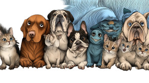 Custom Pet Portrait Vinyl Car Decal Sticker – Waterproof & UV-Resistant 8"