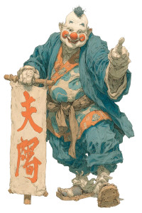 Clown Karate Master Vinyl Car Decal Sticker – Waterproof & UV-Resistant 8"