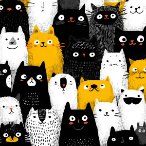 Cartoon Animal Illustrations Vinyl Car Decal Sticker – Waterproof & UV-Resistant 8"