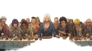 Anime Last Supper Vinyl Car Decal Sticker – Waterproof & UV-Resistant 8"