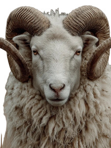 Divine Lamb Vinyl Car Decal Sticker – Waterproof & UV-Resistant 8"