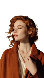 Elegant Redhead Portrait Vinyl Car Decal Sticker – Waterproof & UV-Resistant 8" Elegant Redhead Portrait Vinyl Car Decal Sticker – Waterproof & UV-Resistant 8"