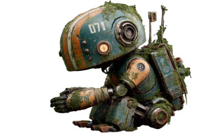 Moss-Covered Gardener Vinyl Car Decal Sticker – Waterproof & UV-Resistant 8"