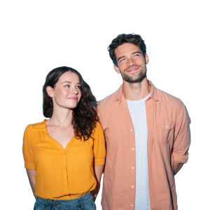 Cinematic Couple Vinyl Car Decal Sticker – Waterproof & UV-Resistant 8"