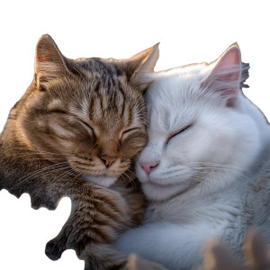 Affectionate Cats Moment V2 Vinyl Car Decal Sticker – Waterproof & UV-Resistant 8" Affectionate Cats Moment V2 Vinyl Car Decal Sticker – Waterproof & UV-Resistant 8"