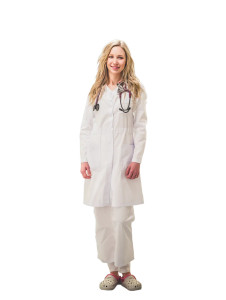 Smiling Nurse Portrait Vinyl Car Decal Sticker – Waterproof & UV-Resistant 8"