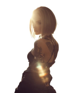 Stylish Young Woman V21 Vinyl Car Decal Sticker – Waterproof & UV-Resistant 8"