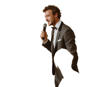 Elegant Wedding Speaker Vinyl Car Decal Sticker – Waterproof & UV-Resistant 8"