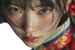 Korean Girl Hanbok Vinyl Car Decal Sticker – Waterproof & UV-Resistant 8"