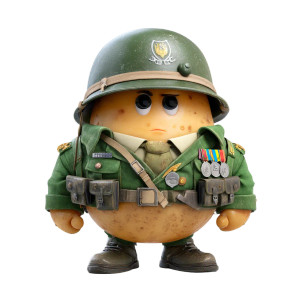 Military Potato Vinyl Car Decal Sticker – Waterproof & UV-Resistant 8" Military Potato Vinyl Car Decal Sticker – Waterproof & UV-Resistant 8"