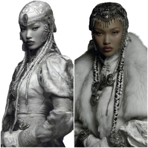 Mongolian Model Vinyl Car Decal Sticker – Waterproof & UV-Resistant 8"