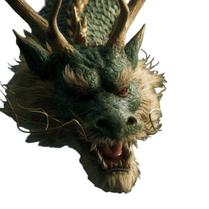 Majestic Eastern Dragon V3 Vinyl Car Decal Sticker – Waterproof & UV-Resistant 8"