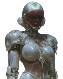 Beautiful Cyborg Woman Vinyl Car Decal Sticker – Waterproof & UV-Resistant 8"