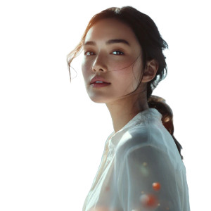 Radiant Woman Advertisement Vinyl Car Decal Sticker – Waterproof & UV-Resistant 8"