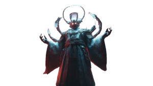 Guardian Deity Standoff Vinyl Car Decal Sticker – Waterproof & UV-Resistant 8"