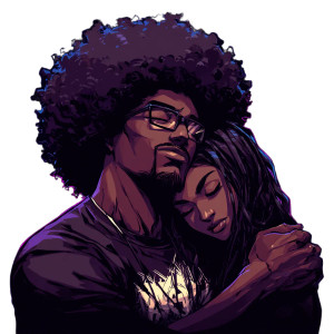 Loving Embrace V2 Vinyl Car Decal Sticker – Waterproof & UV-Resistant 8"