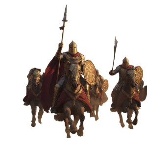 Byzantine Cavalry Charge Vinyl Car Decal Sticker – Waterproof & UV-Resistant 8"