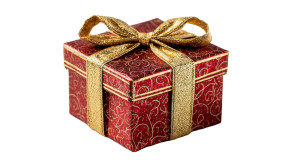 Gift Box V2 Vinyl Car Decal Sticker – Waterproof & UV-Resistant 8"