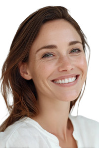 Smiling Professional Woman V4 Vinyl Car Decal Sticker – Waterproof & UV-Resistant 8"