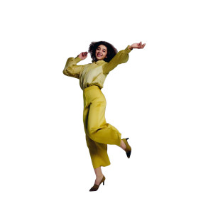 Happy Dancing Woman V3 Vinyl Car Decal Sticker – Waterproof & UV-Resistant 8"