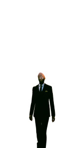 Tall Shadowed Figure Vinyl Car Decal Sticker – Waterproof & UV-Resistant 8"