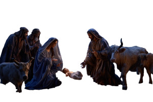 Nativity Scene V2 Vinyl Car Decal Sticker – Waterproof & UV-Resistant 8"