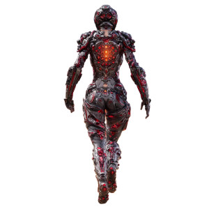 Cyber Warlord Leap Vinyl Car Decal Sticker – Waterproof & UV-Resistant 8"