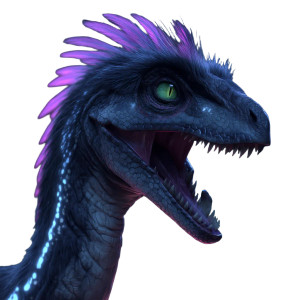 Bioluminescent Changyuraptor Vinyl Car Decal Sticker – Waterproof & UV-Resistant 8"