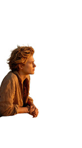 Young Sailor Sunrise Vinyl Car Decal Sticker – Waterproof & UV-Resistant 8"