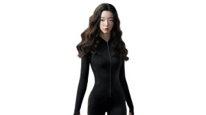 Tech-Clad Girl Vinyl Car Decal Sticker – Waterproof & UV-Resistant 8"