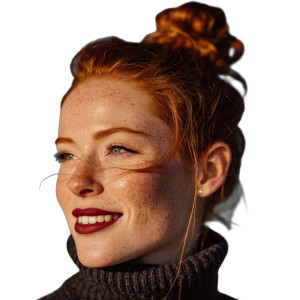 Smiling Redheaded Woman Vinyl Car Decal Sticker – Waterproof & UV-Resistant 8" Smiling Redheaded Woman Vinyl Car Decal Sticker – Waterproof & UV-Resistant 8"