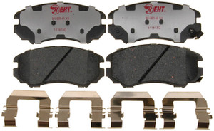 Raybestos Brakes Brake Pad EHT924H Element3; OE Replacement; Hybrid Technology; Includes Mounting Hardware