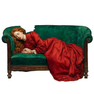 Red-Haired Woman V9 Vinyl Car Decal Sticker – Waterproof & UV-Resistant 8" Red-Haired Woman V9 Vinyl Car Decal Sticker – Waterproof & UV-Resistant 8"