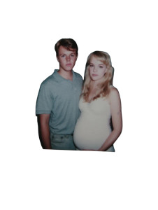 Pregnant Student Couple Vinyl Car Decal Sticker – Waterproof & UV-Resistant 8"