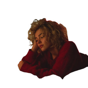 Lonely Blonde Woman Vinyl Car Decal Sticker – Waterproof & UV-Resistant 8"