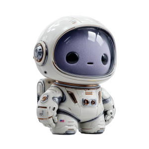 Purple Alien Cosmonaut Vinyl Car Decal Sticker – Waterproof & UV-Resistant 8"