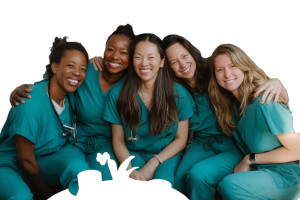 Nurses In Sunlit Room Vinyl Car Decal Sticker – Waterproof & UV-Resistant 8"