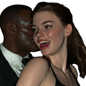 Playful Rendezvous Vinyl Car Decal Sticker – Waterproof & UV-Resistant 8"