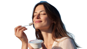 Smiling Woman Eating Yogurt Vinyl Car Decal Sticker – Waterproof & UV-Resistant 8" Smiling Woman Eating Yogurt Vinyl Car Decal Sticker – Waterproof & UV-Resistant 8"