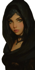 Arabian Sorceress Apprentice Vinyl Car Decal Sticker – Waterproof & UV-Resistant 8"