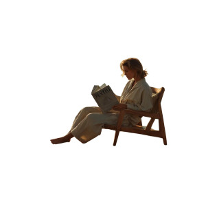 Floating Reading Retreat Vinyl Car Decal Sticker – Waterproof & UV-Resistant 8"