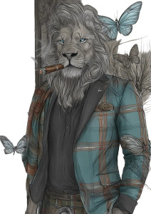 Dapper Lion Vinyl Car Decal Sticker – Waterproof & UV-Resistant 8"