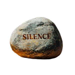 Silence Stone Vinyl Car Decal Sticker – Waterproof & UV-Resistant 8"