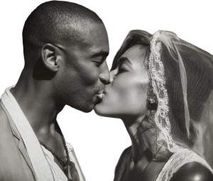 Wedding Kiss Moment Vinyl Car Decal Sticker – Waterproof & UV-Resistant 8"