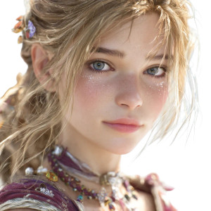 Fantastic Portrait Girl Vinyl Car Decal Sticker – Waterproof & UV-Resistant 8"